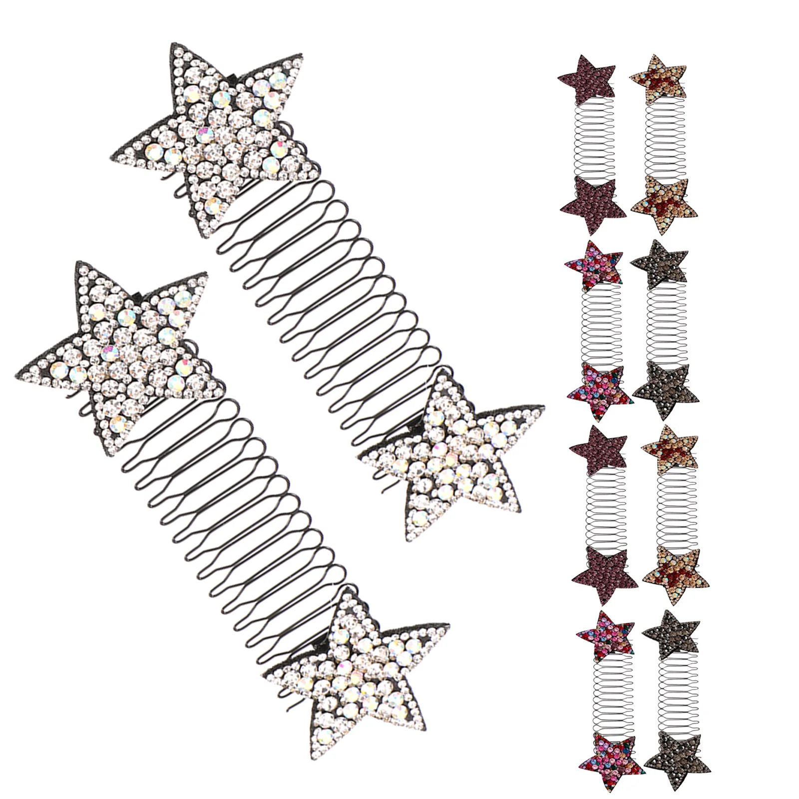 

10 шт. растягивающихся невидимых заколок-щипцов для волос, эластичные держатели для пучка, бесшовные инструменты для укладки волос, аксессуары для женщин