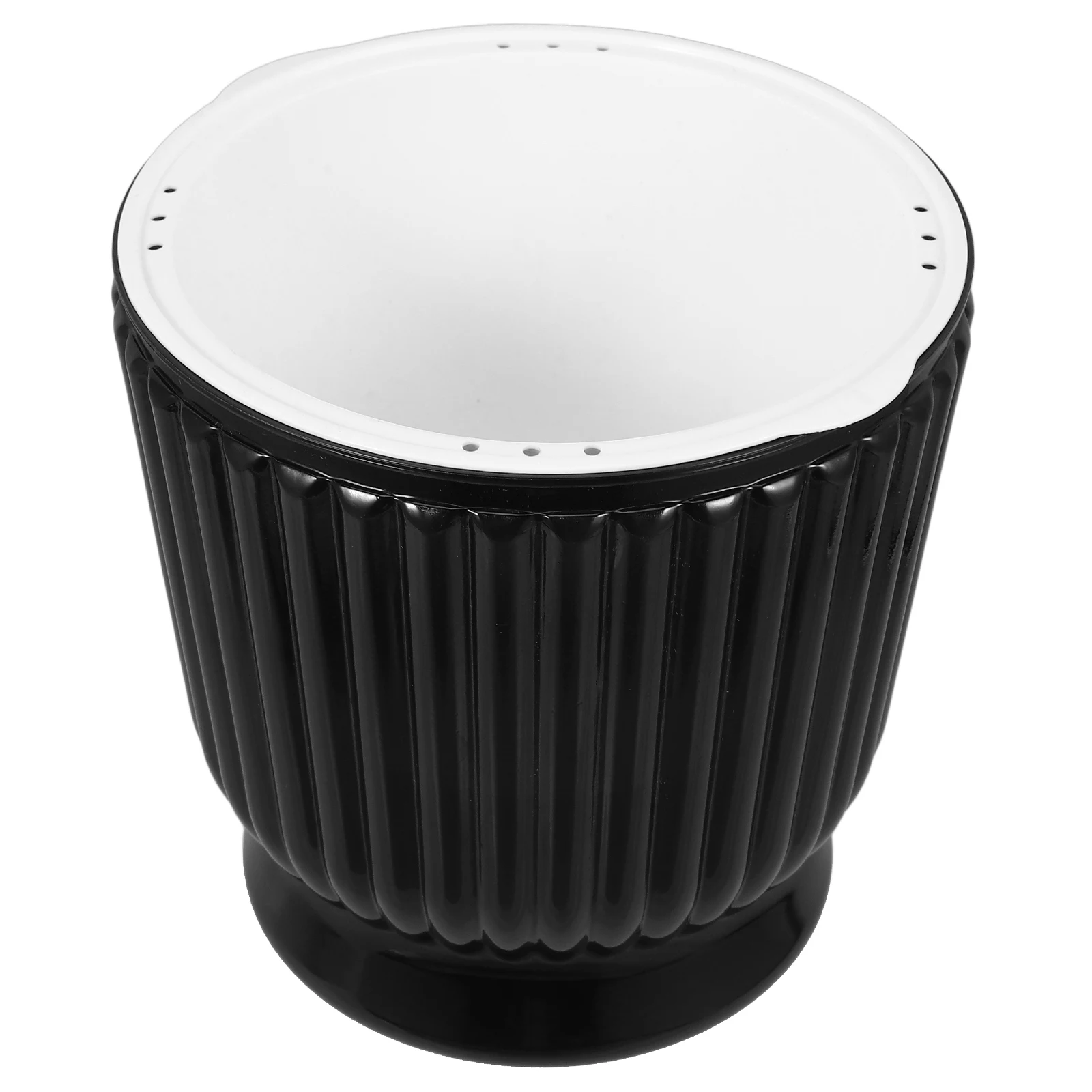 

Hydroponic Vase Clear Self Watering Pots Planters Faux Glass Lazy Flower Pot Stable Base Large Mouth Design Soil