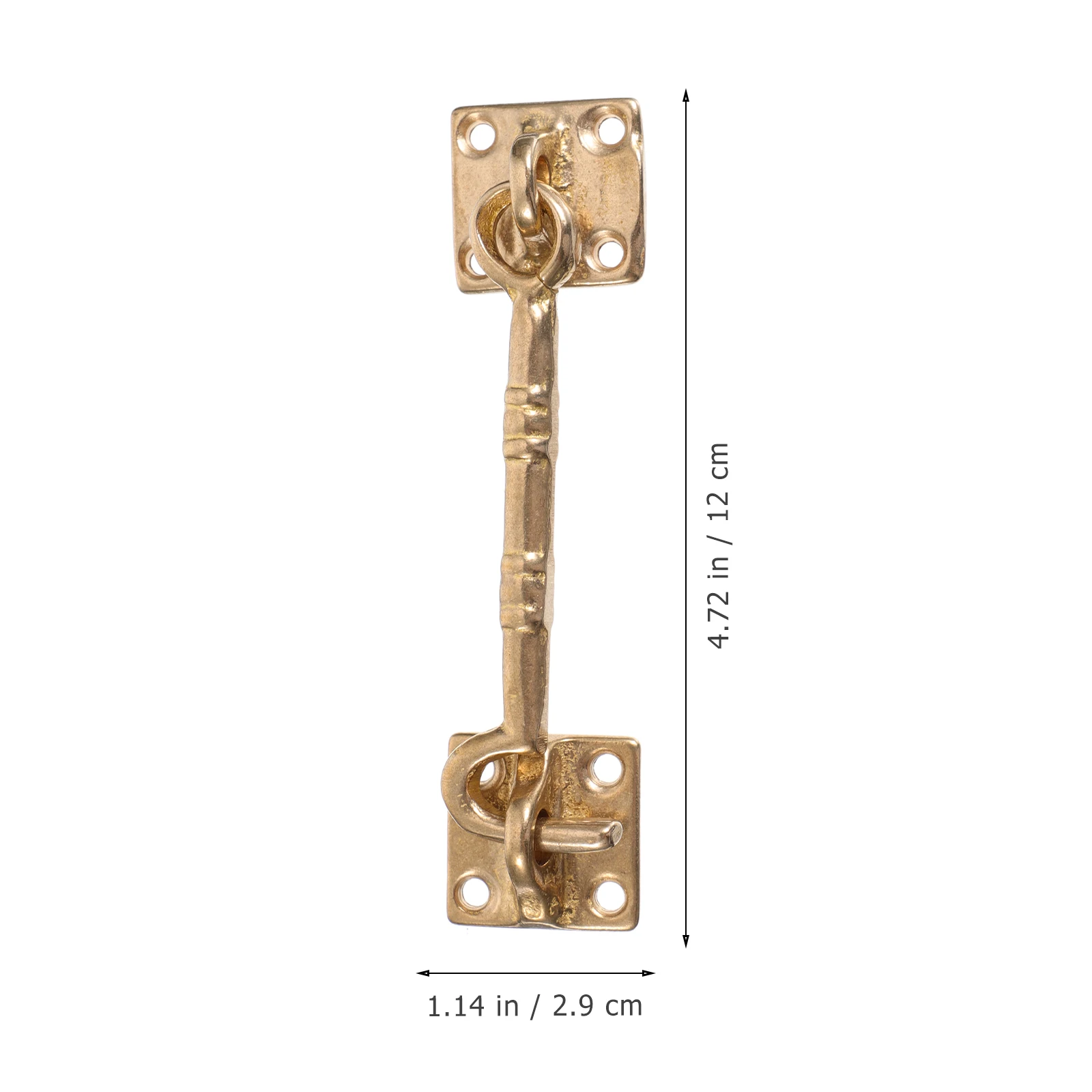 

Windproof Heavy Duty Hooks Garage Cabin Hook Door Hardware Smooth Copper Door Hook Surface Retro Style