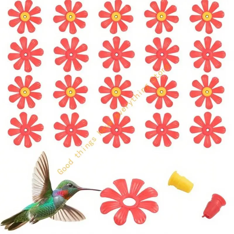 

10pcs Hummingbird Feeder Flower Feeder Replacement Part Attachment Weather Resistant For Outdoor Garden Yard WildBird 55KF