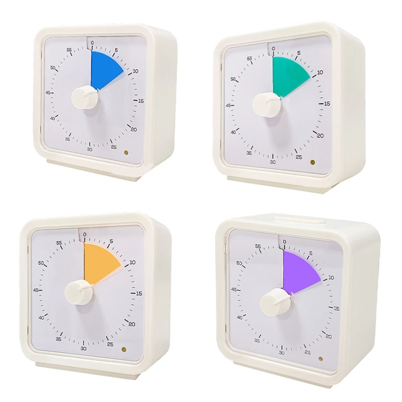 60-Minute Visual Timer For Kids, Time Management Tool Study Classroom Timer, Pomodoro Timer With Silent Operation