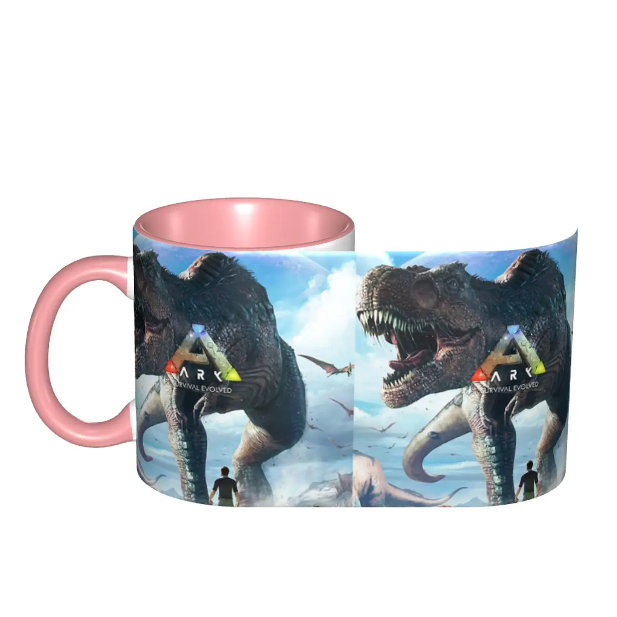 Idée cadeau : Tasse Ark Survival Evolved, tasses à café en céramique amusantes, tasses à thé, tasses à lait, articles de boisson, cadeaux pour femme et homme, personnalisables