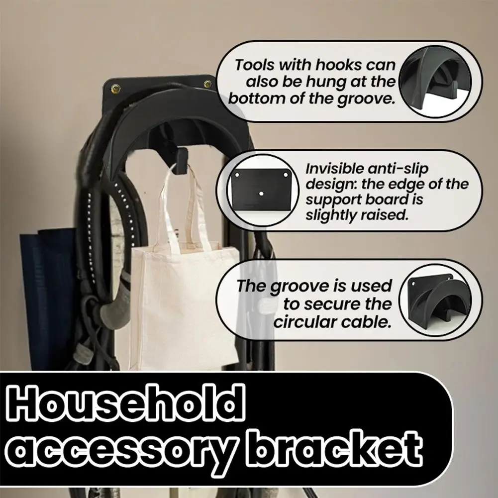 EV Charger Holder Wall Mount Heavy-Duty Hook voor EV Charger Cable Retractor Electric Vehicle Charger Cord Organizer Accessory