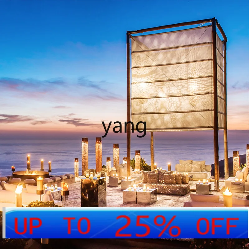 

LMM camp square tent bamboo outdoor restaurant camping bar scenic resort sky shade