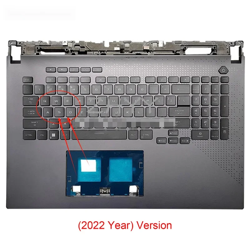 Used For ASUS ROG Strix G17 G713 G713QY (2022) Palmrest with Backlit Keyboard Gray 17.3