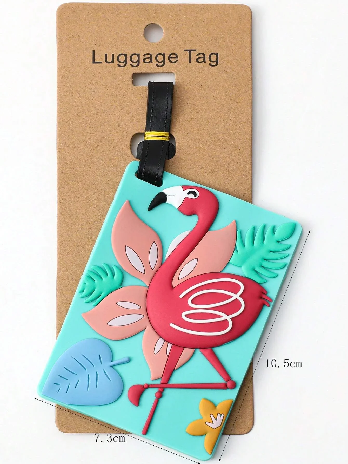 Flamingo Pattern Luggage Tag For Travel For Honeymoon Travel Accessories Silicone Vacation Accessoriesfor Holiday Season Travel