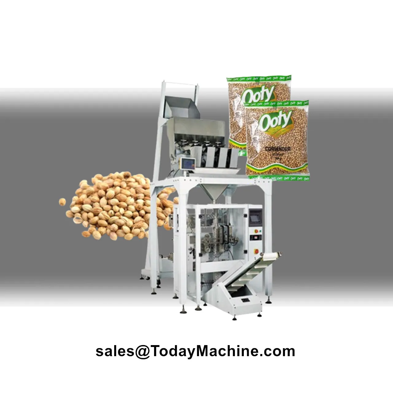 Automatic Linear Weigher Granule Coffee Beans Sugar Rice Bag Packing Machine