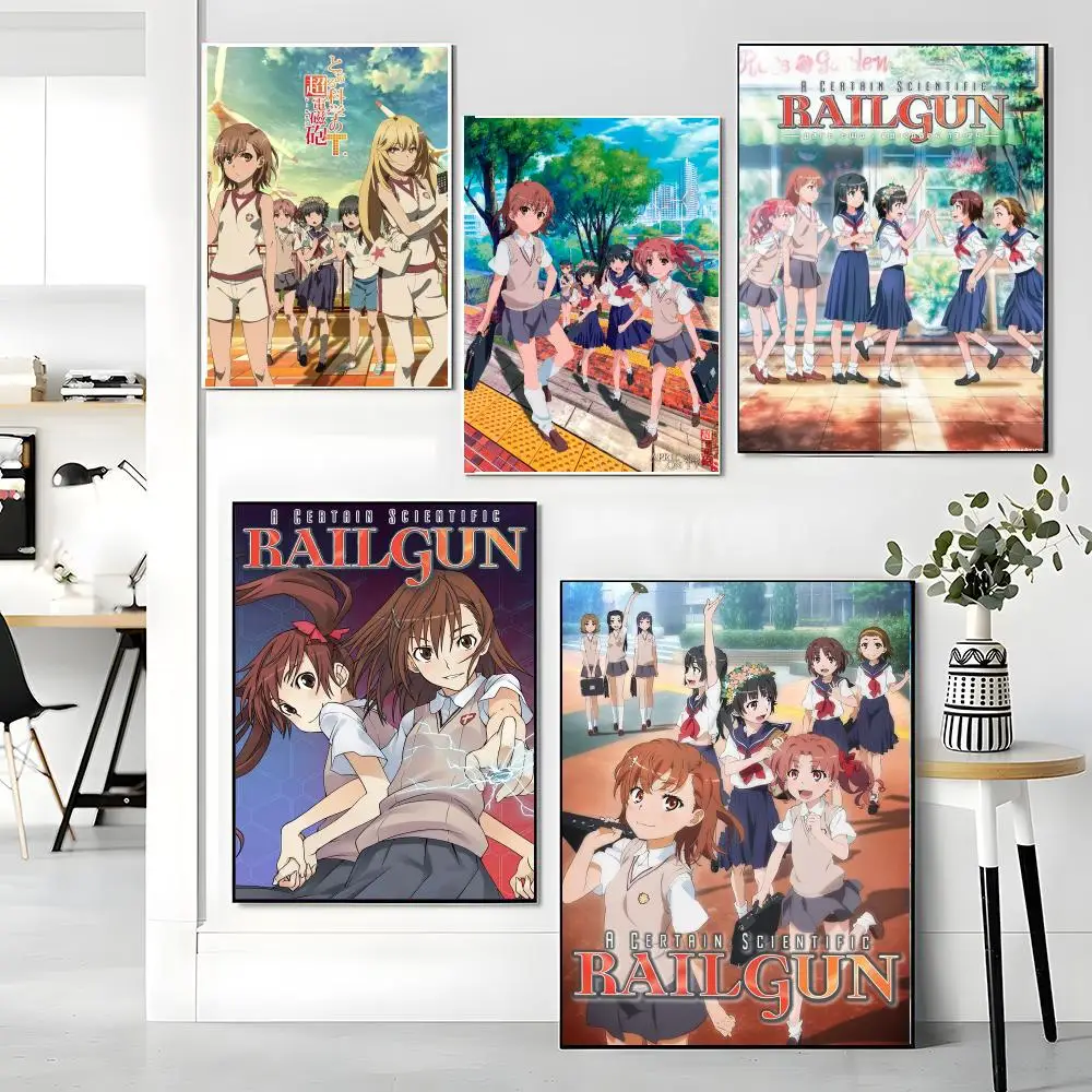 anime A-A Certain Scientific Railgun-N Painting Calligraphy Artwork for Living Room Bedroom Office Home Decor