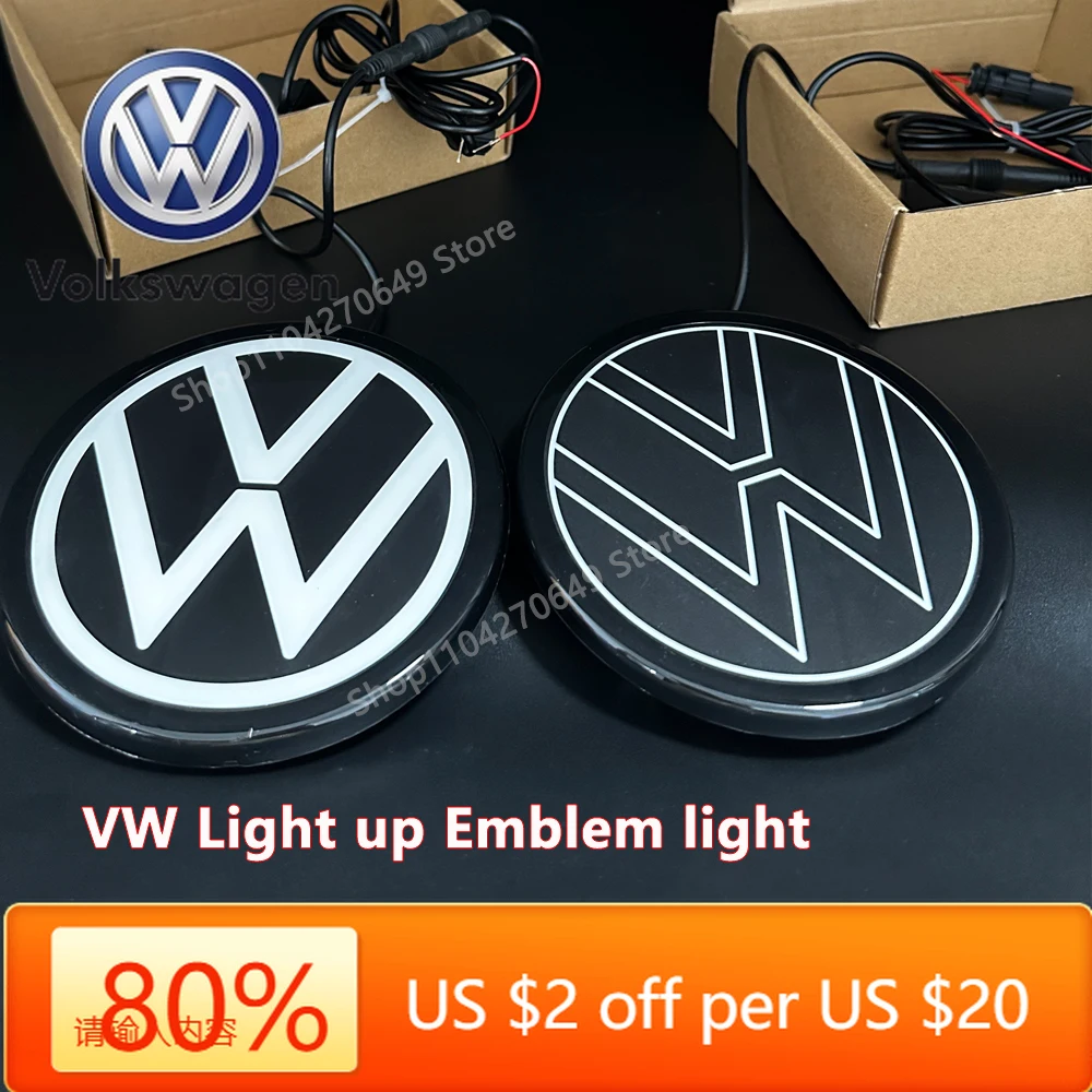 

Hot Emblems VW Light up Emblem light for GOlf7/7.5/8/passat/Jetta/polo/Taos/Touran/T-Roc/T-CRoss/Arteon