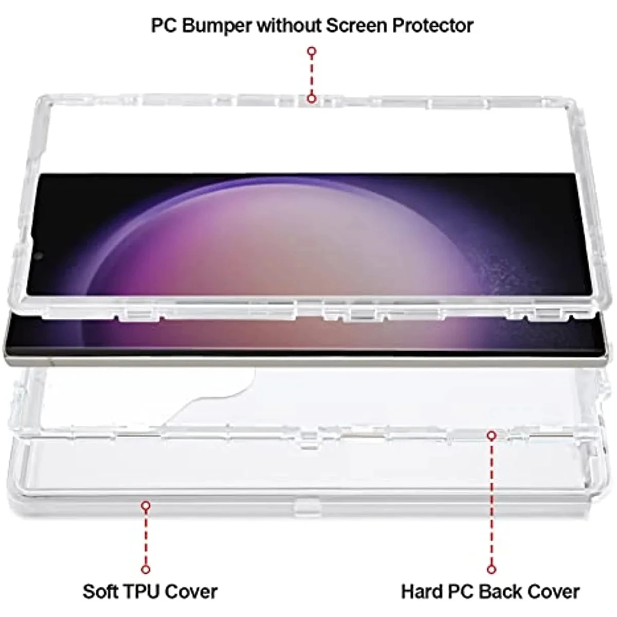 Funda a prueba de polvo a prueba de golpes para Samsung Galaxy S23 S20 S22 S21 S24 Ultra S10 Note 20 10 Plus 3 en 1