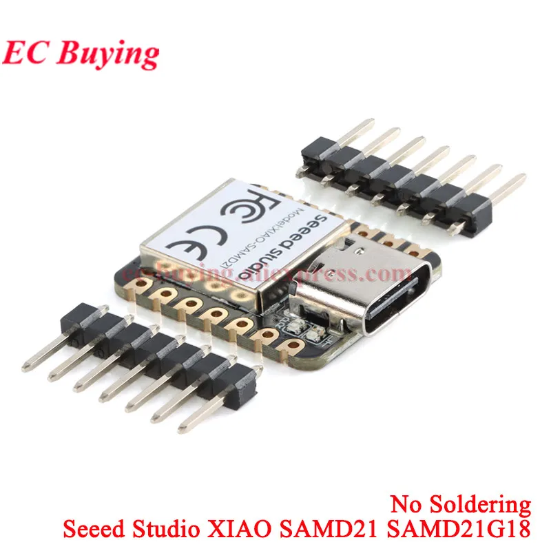 10Pc/1pc Seeeduino XIAO SAMD21G18 SAMD21 Nano Seeed Cortex M0 32 Bit Microcontroller Development Board Module for Arduino Type-C