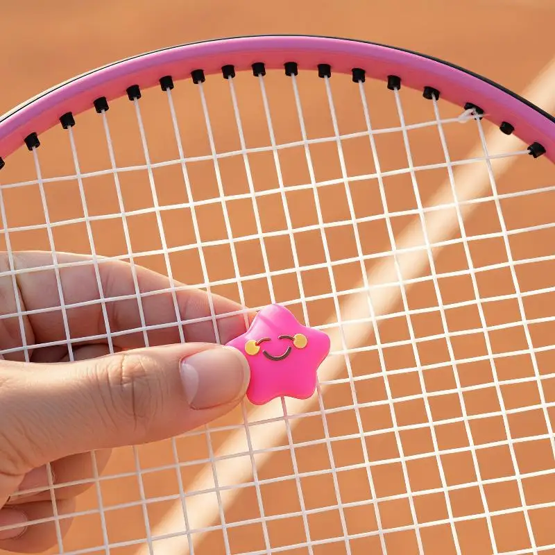 Star Design Silicone Tennis Racket Shock Absorber Vibration Reduction Multicolor for Competitive Tennis Matches