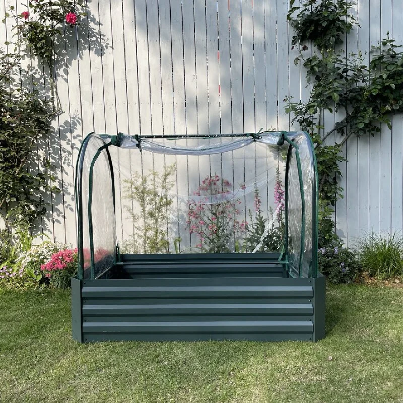 Garden courtyard lawn metal flower box planting flowers and vegetables fence flower pot foreign trade outdoor flower pot conveni