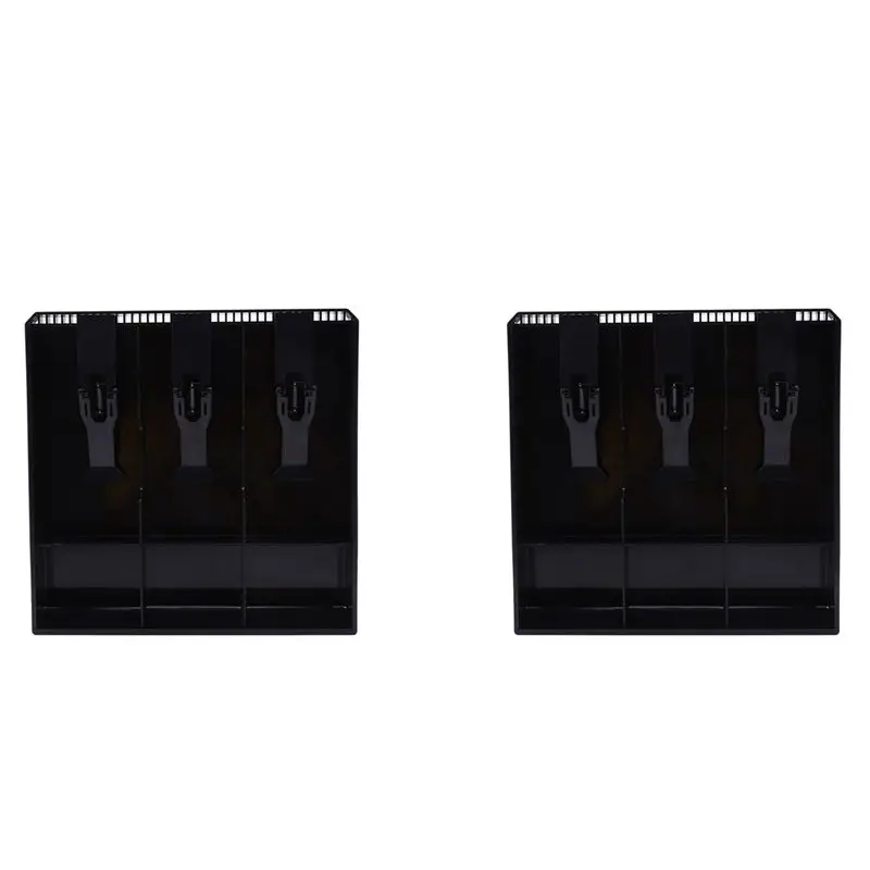 ABXF-2X Money Cash Coin Register Insert Tray Replacement Cashier Drawer Storage Register Tray Box Classify Store Black