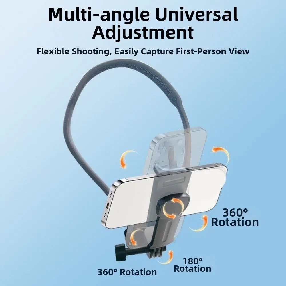 

First View Neck Cell Phone Holder Hand Free Quick Release Lanyard Strap Neck Holder Anti-shake Selfie Phone Neck Holder