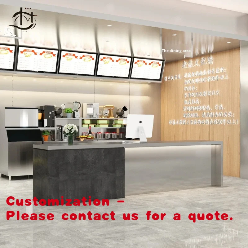 

Современная коммерческая стойка-ресепшн из деревянных панелей прямоугольной формы для офиса, бара, фитнес-центра, кофейни, кассы, кейтеринга