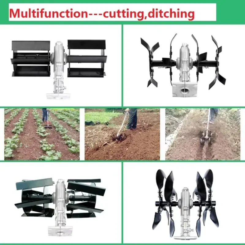 Wielofunkcyjna podkaszarka do trawy ostrze kosiarki głowica robocza luźna pielenie gleby koło do rowowania do narzędzi ogrodowych kosa do zarośli kultywator