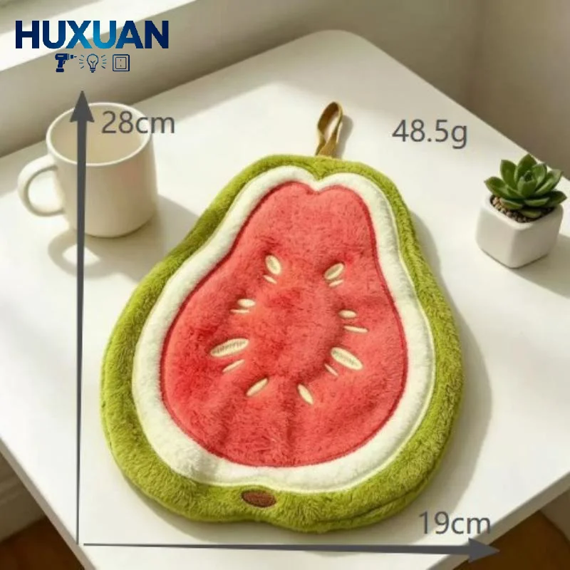 Hanging Reusable Absorbent Hand Towels 1/2 Pcs Kitchen Use Soft Lint Free Washcloths for Bathroom Home Hand Washing