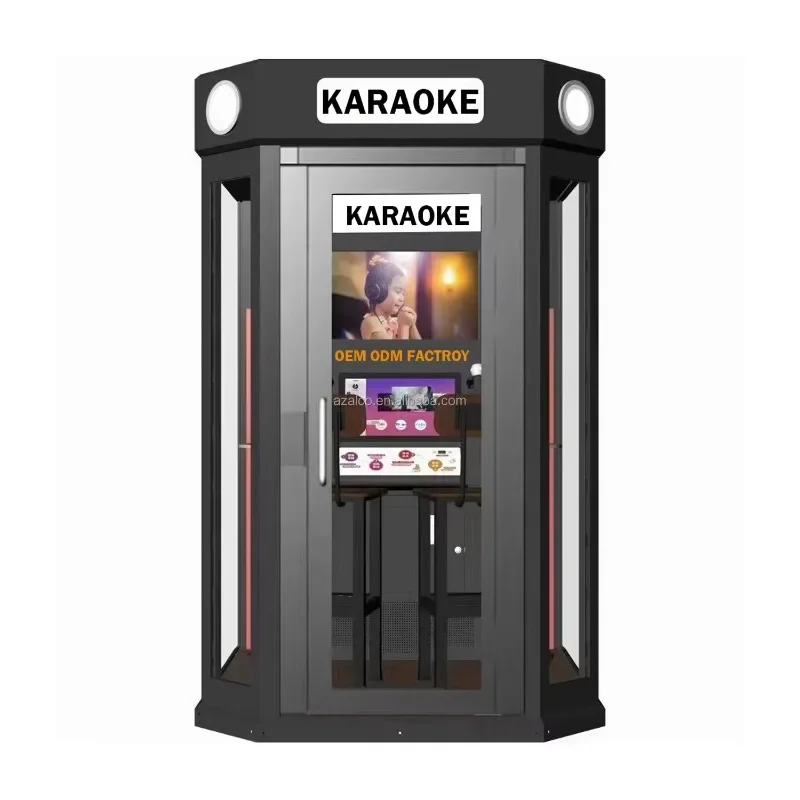 Self Service Unmanned Ktv Booth Mini Karaoke Music Show Sing Sound proof Singing Room Singing Room Offline Coin Karaoke system