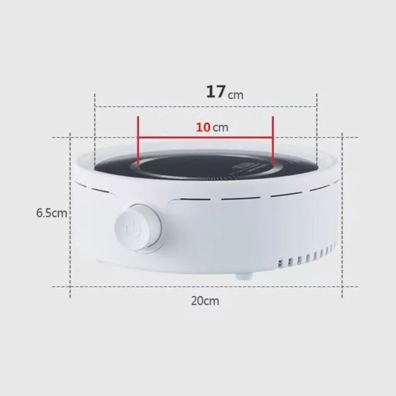 220V Electric Tea Stove Efficient Silent Portable Small Ceramic Hot Plate For Boiling Water Milk Coffee Tea UK Plug