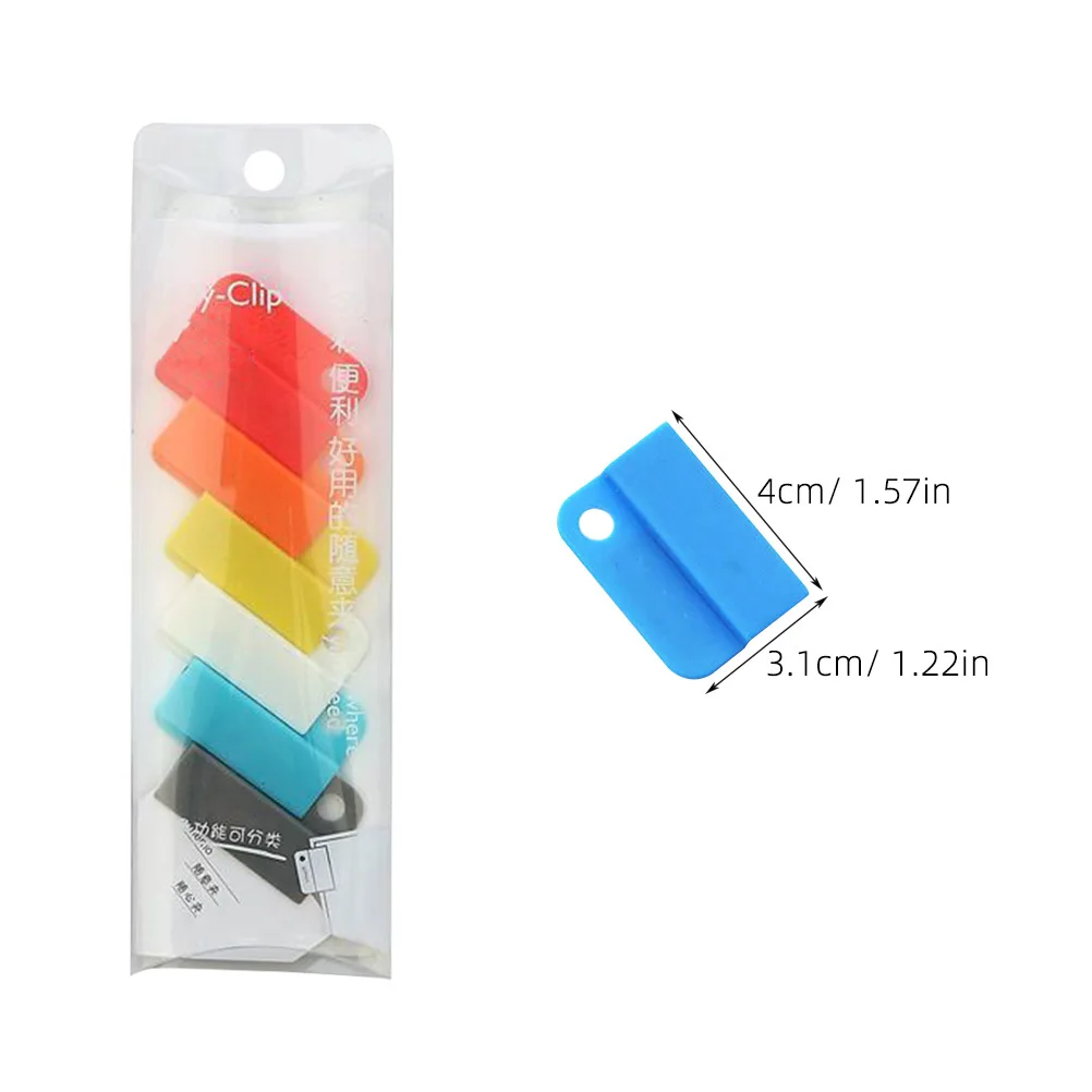 

12Pcs Multi-Function Plastic Clamp File Clip Household Paper Clip School Accessory Portable Office Supply Random Color