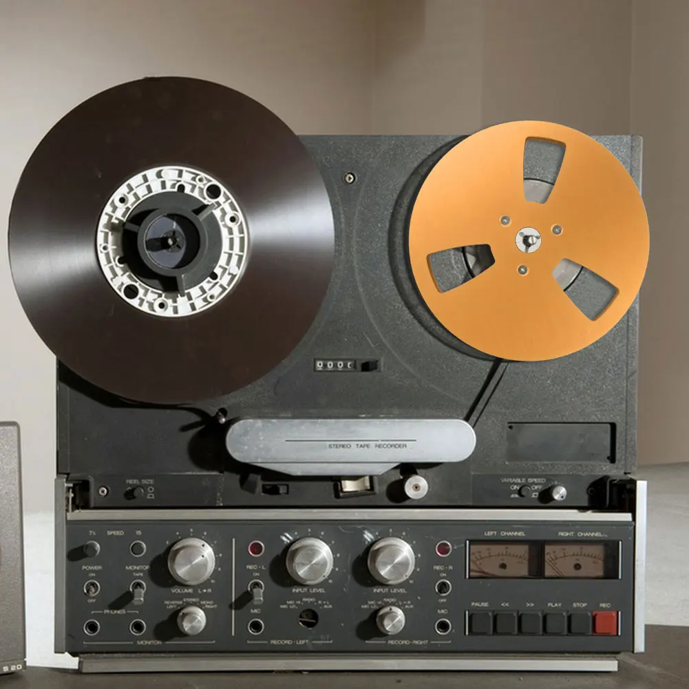 

Пустая ленточная катушка 1/4 дюйма, 7 дюймов, с 3 отверстиями, для записи, универсальная для TEAC, для магнитофонных лент