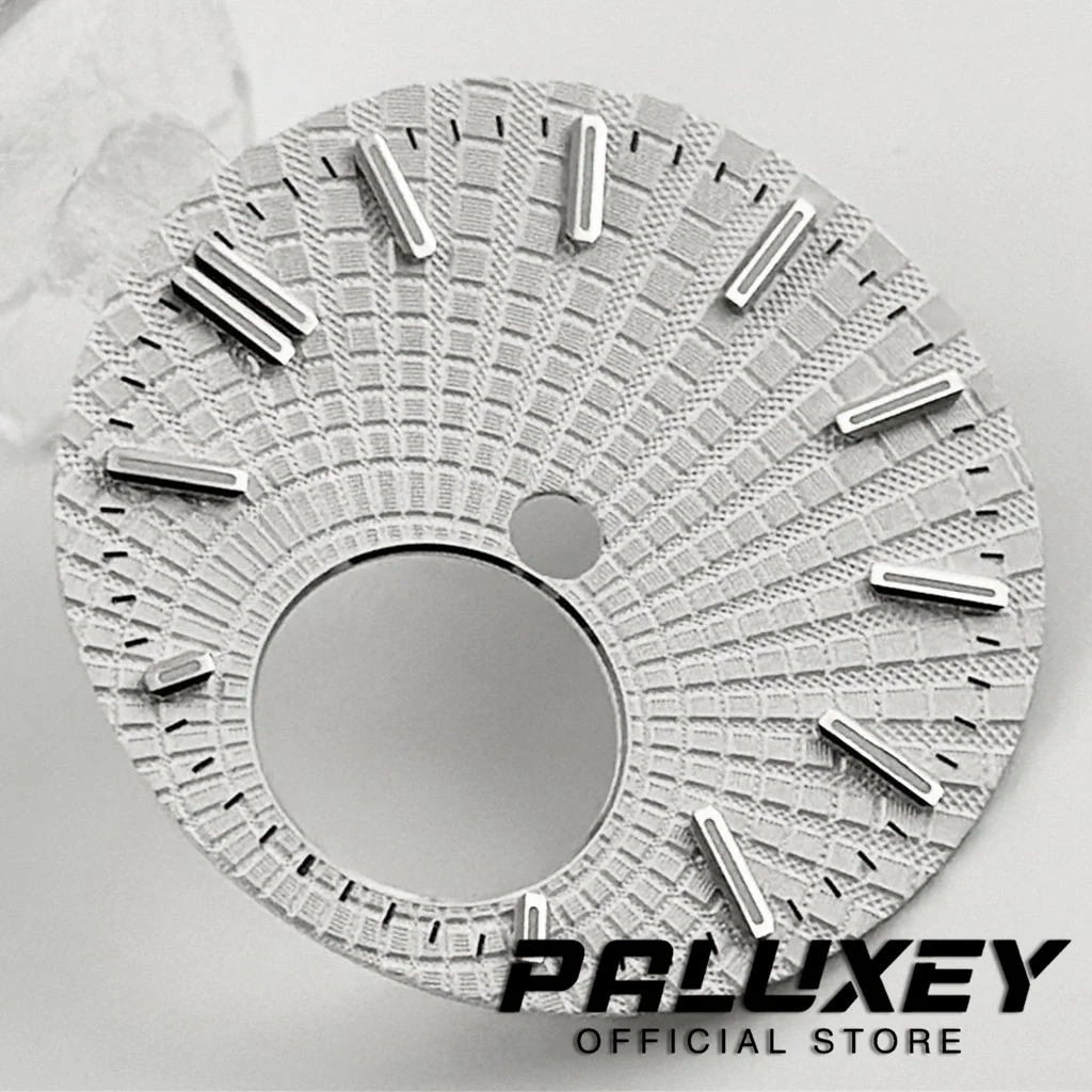 NH38 الطلب 28.5 مللي متر ساعة الطلب الأخضر مضيئة ل NH38/NH34 حركة تعديل ساعة اكسسوارات الغوص ساعة وجوه #2