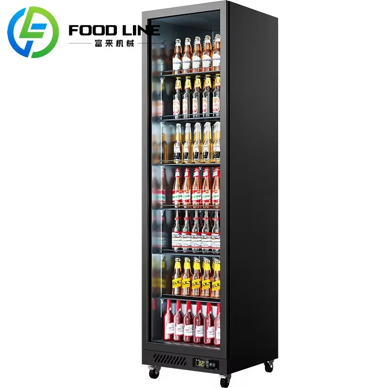 Best Seller Upright Inverter Refrigerator Drinks Beverage Display Freezer 1 Door Fridge for Convenience Stores