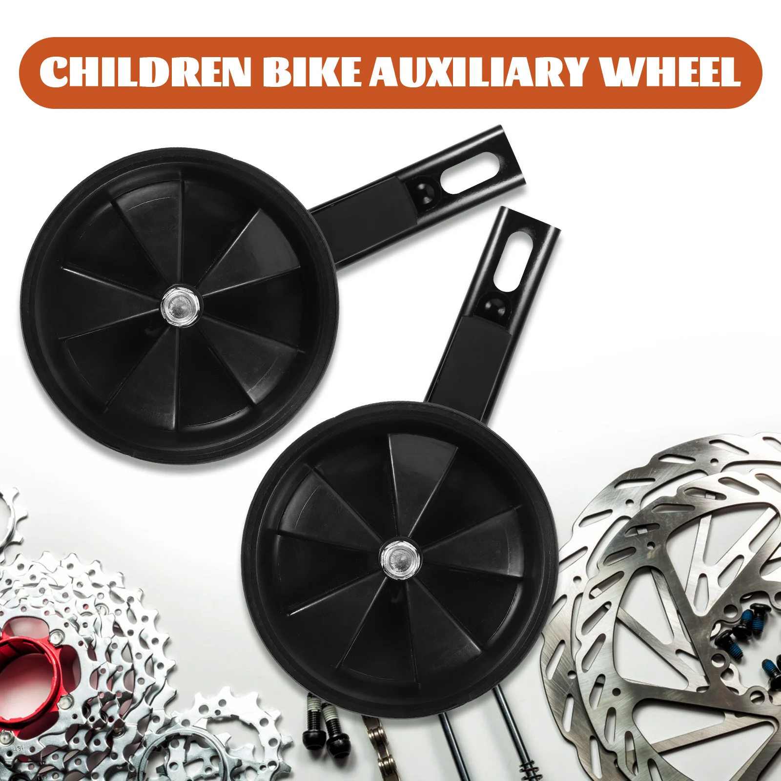 

1Pair Bike Stabiliser Professional Training Wheel Heavy Duty Support Arm for Safe Cycling Practice Wear Resistant