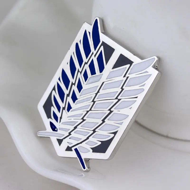 Anime Wings of Liberty Freedom Scout Regiment Four Legion Logos Survey Recon Corp Eren Enamel Brooch Pin Badge Jewelry Gift - Image 2