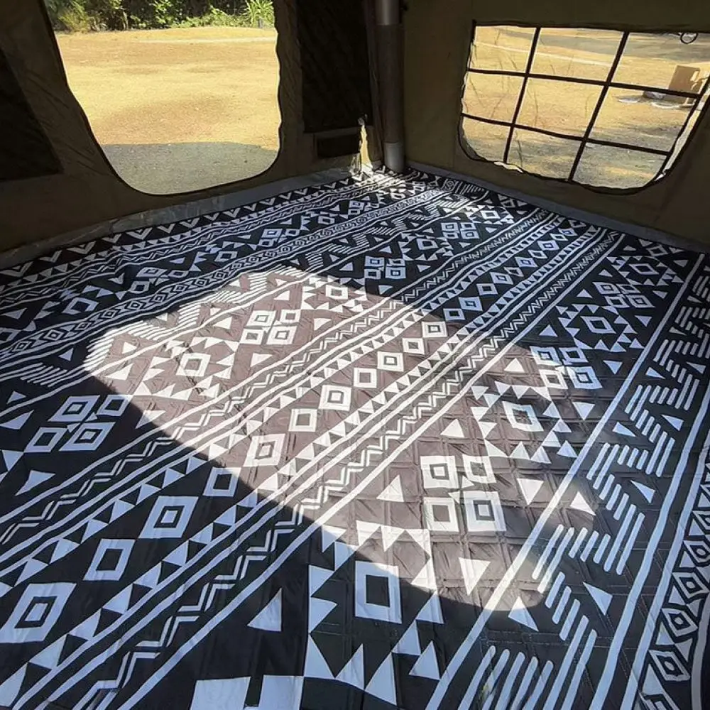Durable Picnic Mat 3x4m Bohemian Style Camping Blanket Thermal Insulated Moisture Proof Rug Outdoor Accessories For Beach