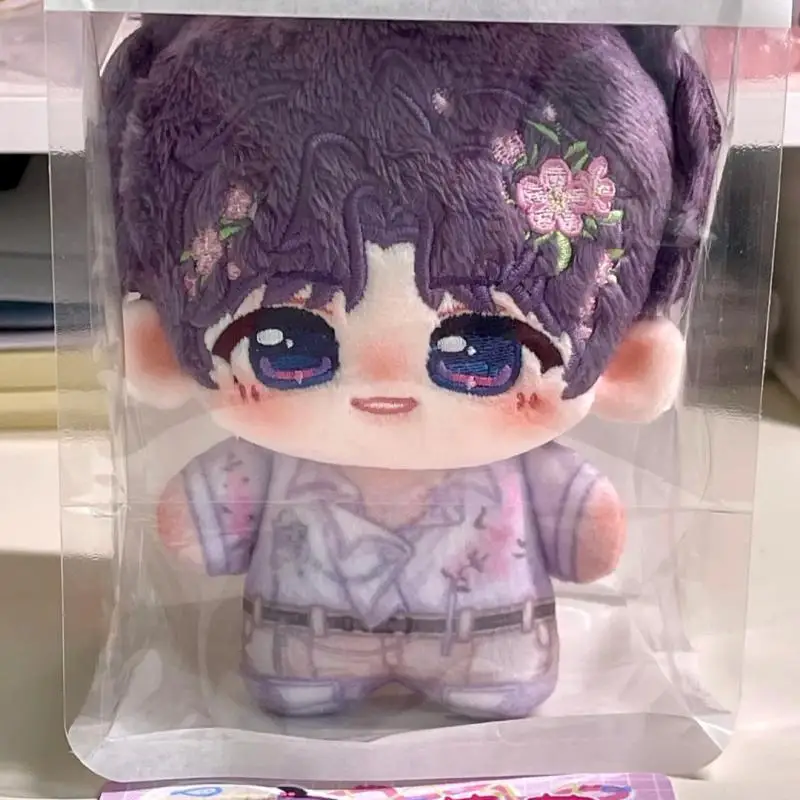 러브 앤 딥 스페이스 팬메이드 10cm 코튼 인형 친체 치유 블루밍 데이트 프린트 스타일 가방 참 키체인 생일 선물