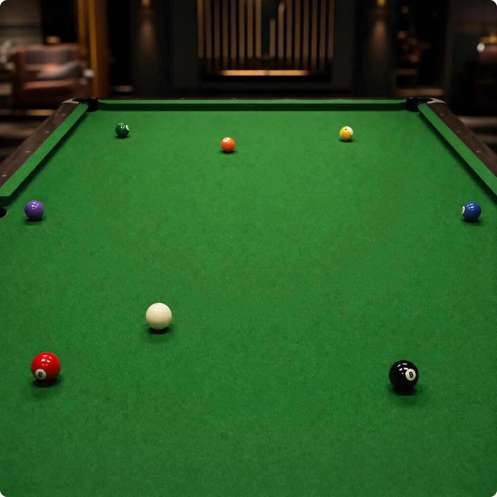 Billiard Playing Surface Felt Replacement with Cushion Cover Strips for Pool Table Rail Refresh Durable Material