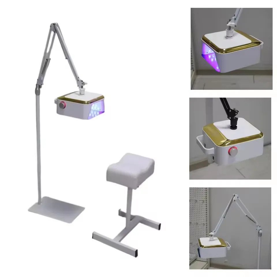 54W Professional UV Led Nail Lamp for Gel Polish Curing Fast Drying Nail Dryer with Stand Rechargeable Manicure Pedicure UV Lamp