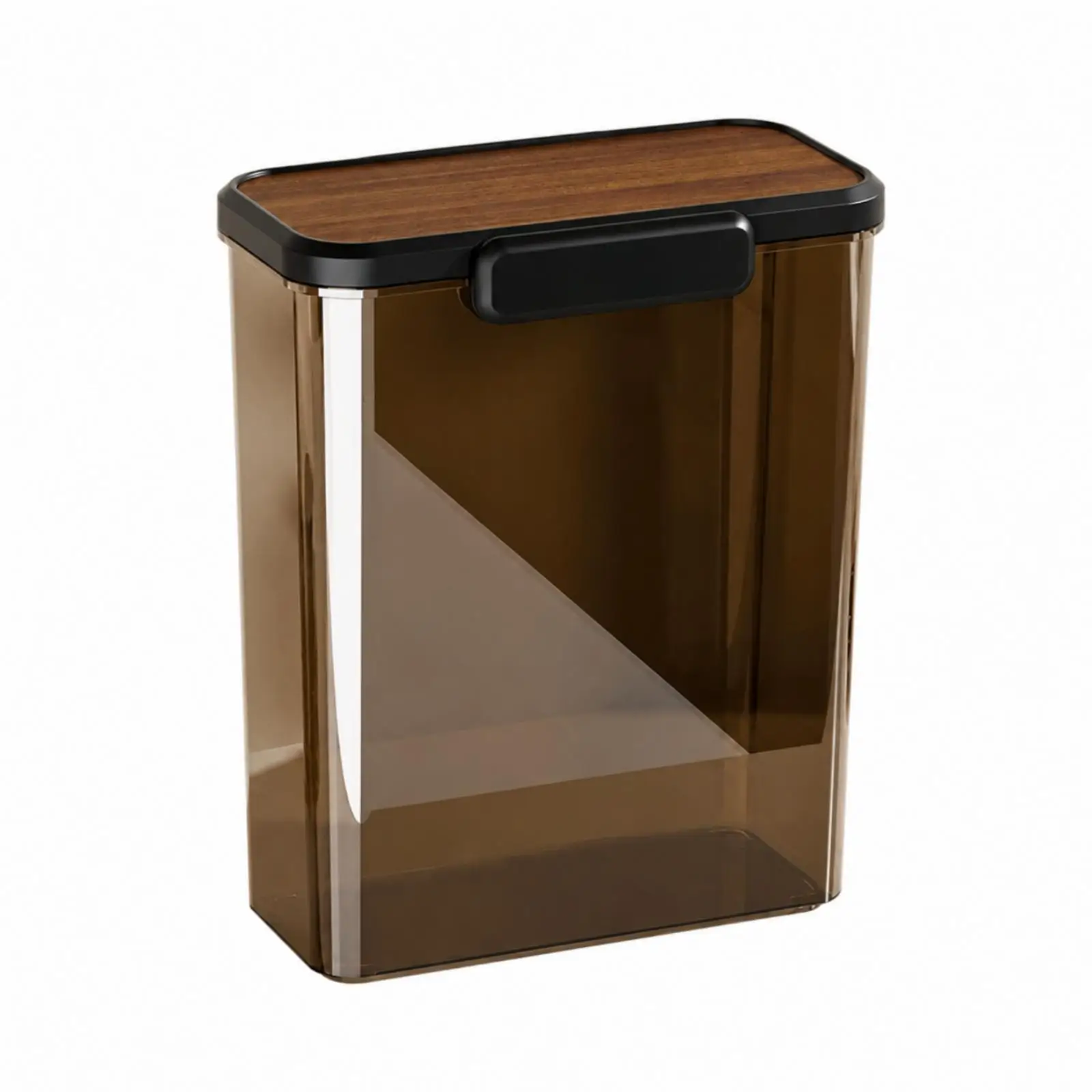 Food Grade Rice Storage Container with Secure Sealing Lid and Clasp for Pantry Organization and Space Saving