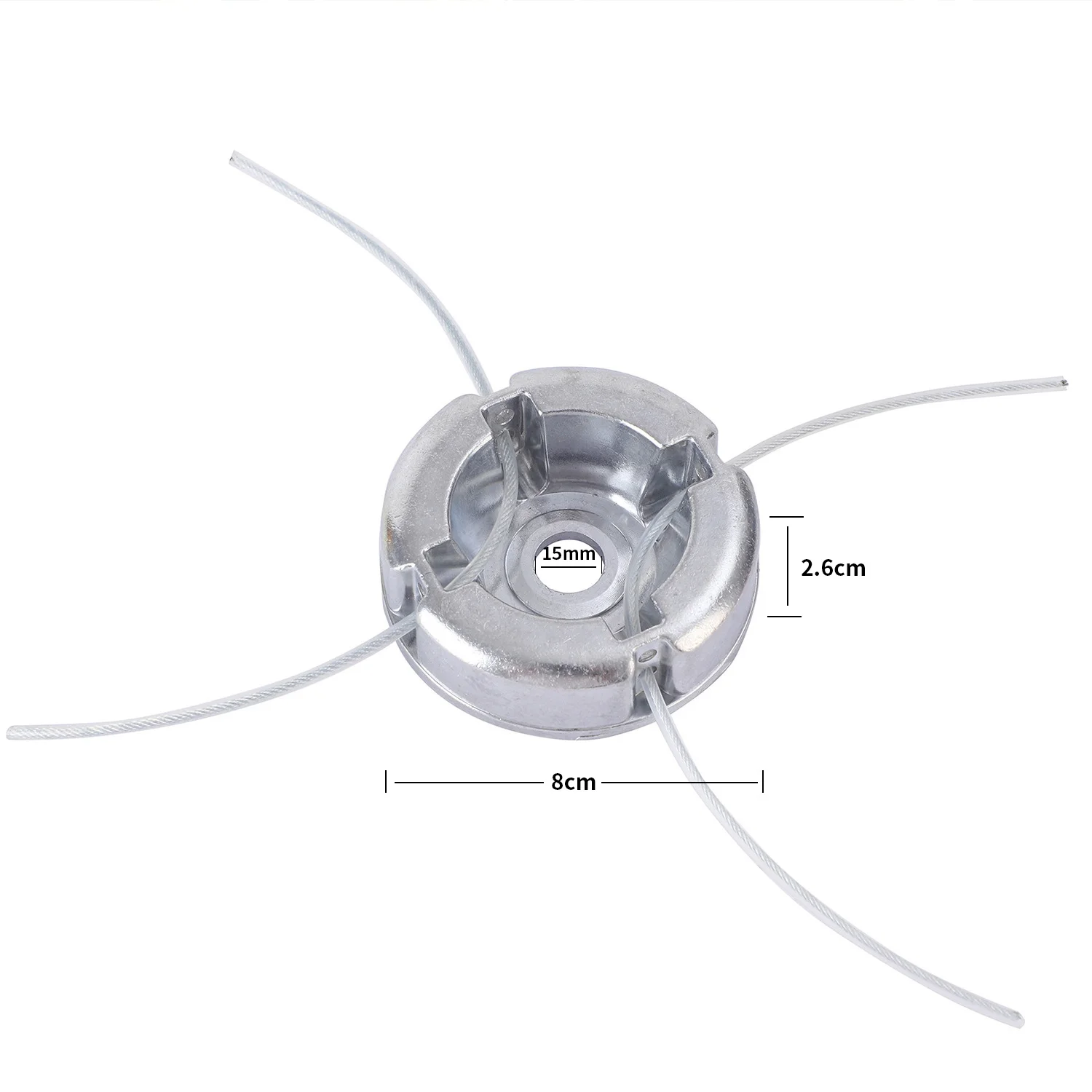 Lawn Mower Replacement Parts 1pc Universal Aluminum Alloy Lawn Mower Head with Nylon Steel Lawn Mowing Line.