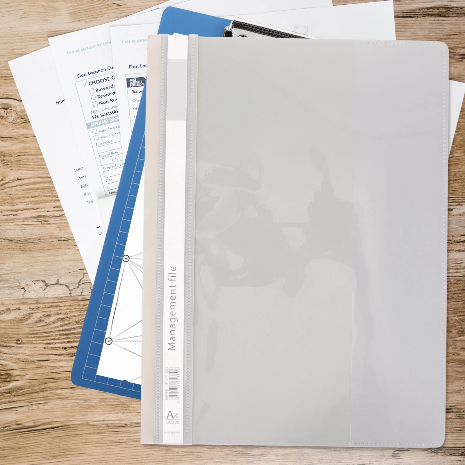 6 Buah Folder Plastik A4 Ganizer Folder Dokumen Binder Notebook Case Kantor Siswa Sekolah Perjalanan Desktop