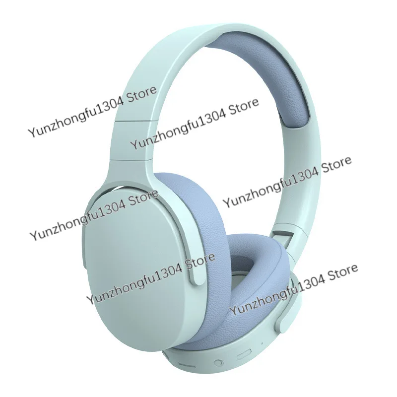 P2961 Headphones Wireless Bluetooth Music Earphones Stereo All Inclusive Earmuffs Macaron Color Series