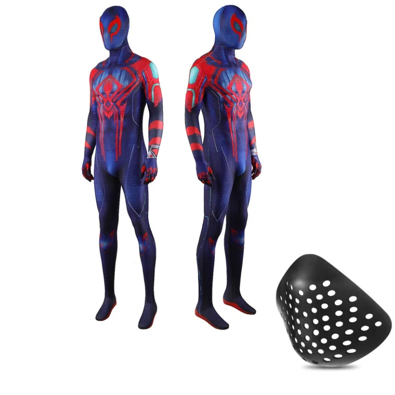 

Наряды для вечеринки на Хэллоуин, костюм супергероя 2099 для взрослых, костюм зентай с 3D-принтом, высококачественный боди-костюм из спандекса