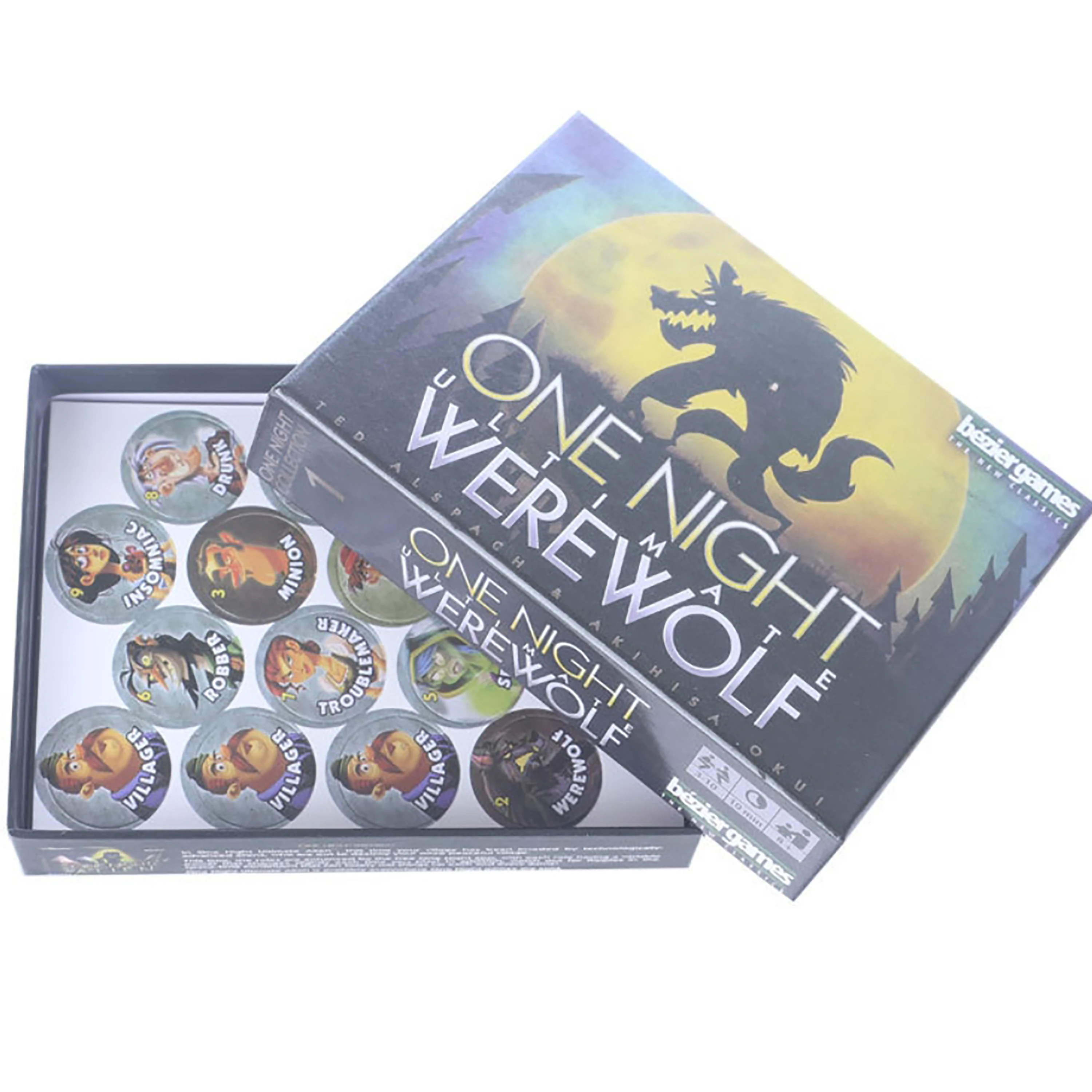 A Complete Set Of Tabletop Game Cards, Including Werewolf Overnight, Suitable For Family Travel, Gatherings, And Fun