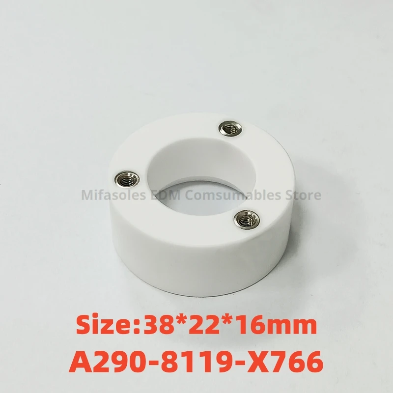 

EDM Parts A290-8119-X766 Lower Ceramic Roller Ø38x22Øx16tmm Reversion Roller For FANUC Series CNC Wire Cutting Machine