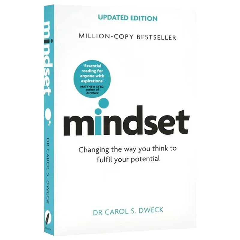 Mindset Updated Edition autorstwa Dr Carol S. Dweck Zmiana drogi, myślisz do Fulfil Your Potential Book w języku angielskim