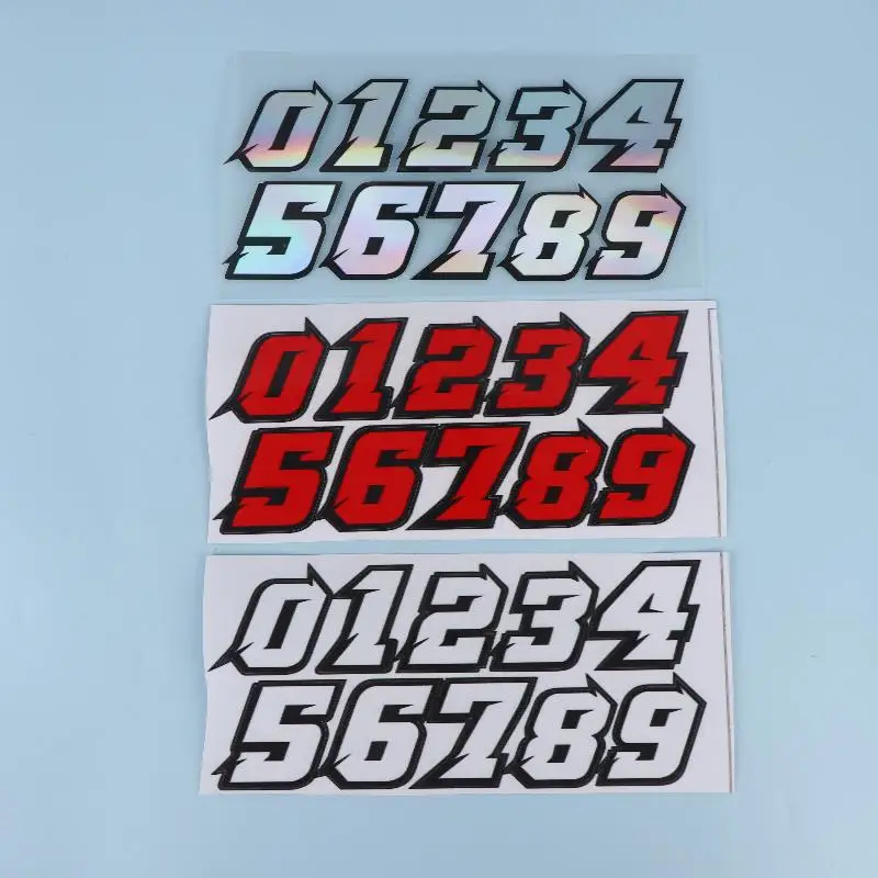 

Creative Number Scooter Stickers Waterproof DIY For Motorbike Fuel Tank Front Fairing Side Panels Vinyl Decals Decor