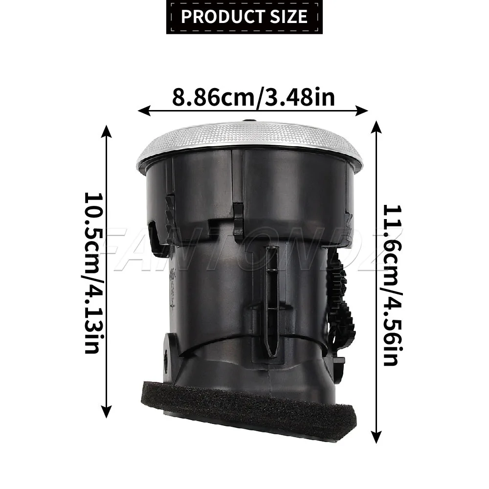 Car Front Dashboard Air Condition Vent Outlet For Audi A3 S3 8P 2008-2012 8P0820901C Replacement Air Vent 8P0820901A 8P0820901