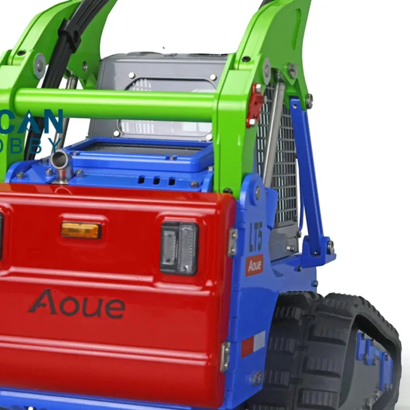 

1/14 LESU RC гидравлический погрузчик Aoue Skid-Steer LT5 окрашенные металлические гусеничные грузовики строительные наборы огни звуки игрушки для взрослых THZH1273