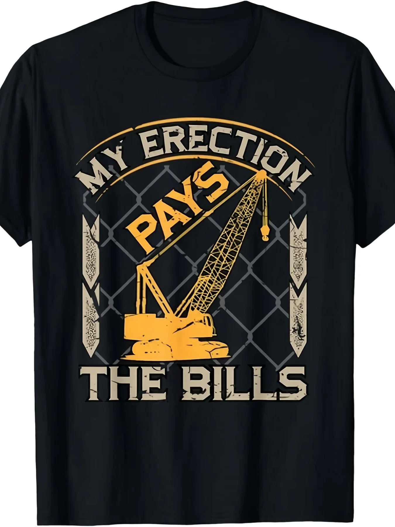 Humorous Construction Crane Operator T-Shirt 100% Cotton O-Neck Short Sleeve Summer Casual Mens T-shirt Streetwear