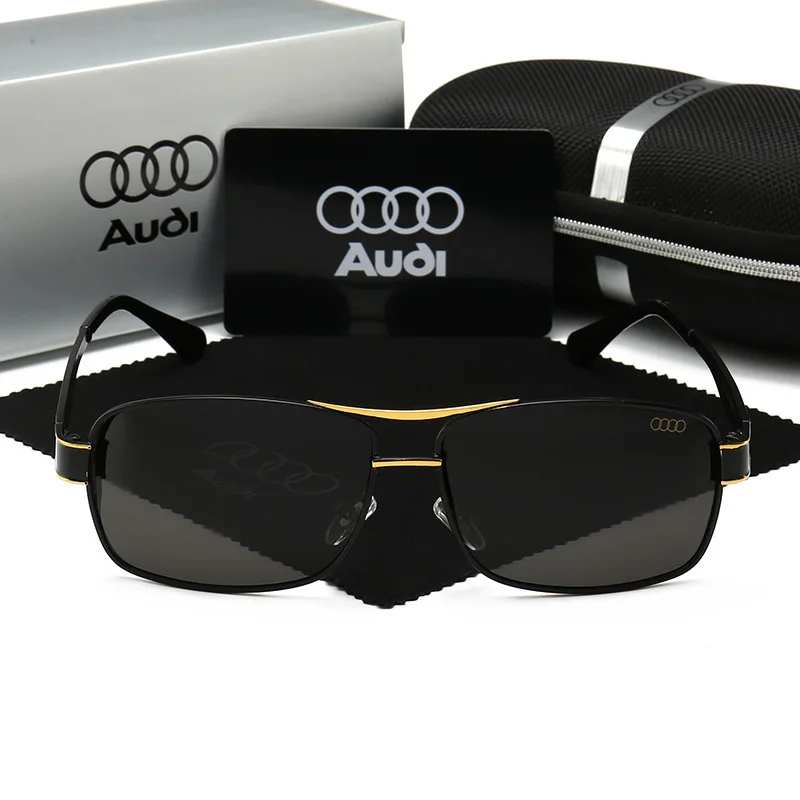 Audi High end luxury men driving polarized sunglasses, brand luxury design anti glare for A4 A3 A5 A6 A1 A7 A8 Q2 Q3 Q5 Q7 Q8 TT