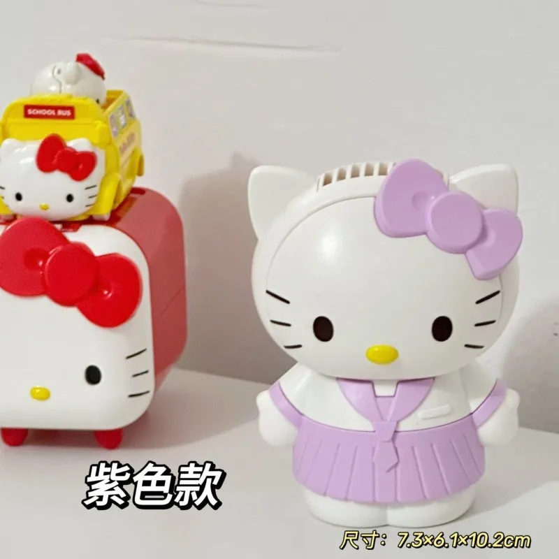

Hello Kitty Anime Kawaii Sanrio Bladeless Silent Electric Fan Summer Cute Portable Neckband USB Charging Handheld Fan Toys