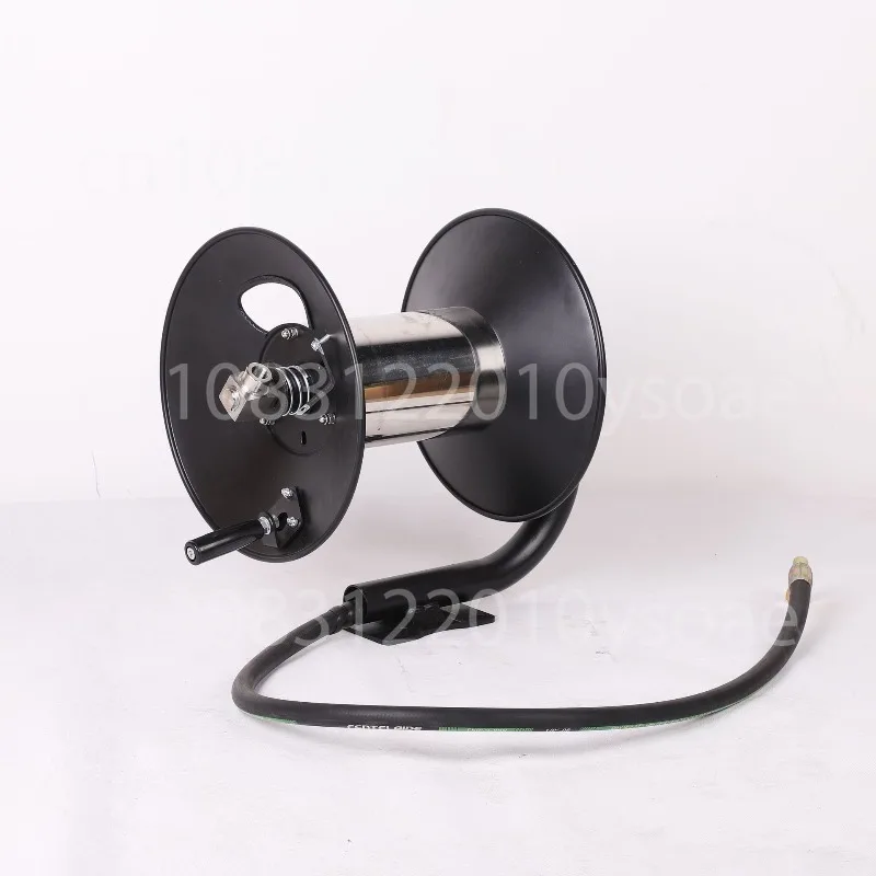 Durable Water Drum Manual Recovery Empty Disc High Pressure Hand Drum Cleaning Machine Reel Finishing and Storage Reel