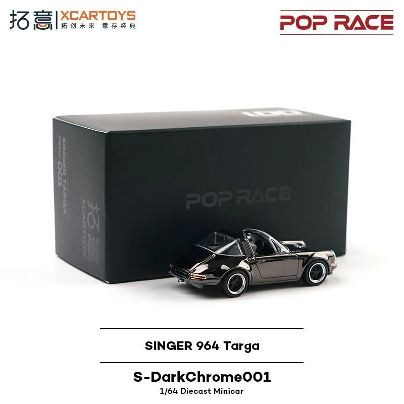ミニカー Titan64 Singer 911 (964) Targa 1/64 In Stock POP RACE 1:64 Porsche SINGER 964 Targa S-DarkChrome001